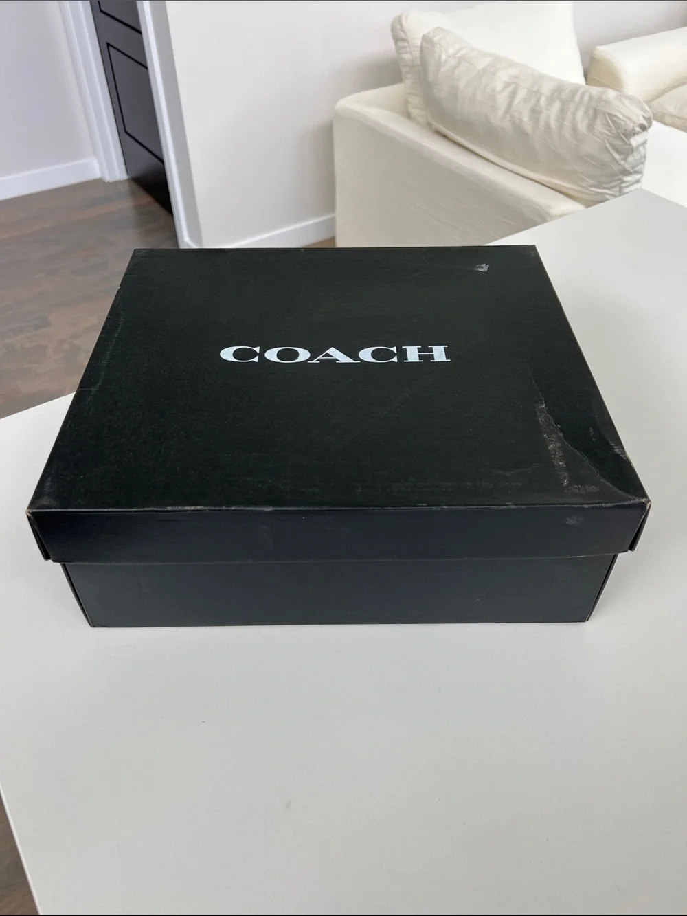 COACH kailee nylon black logo booties snow winter ankle boots size 6